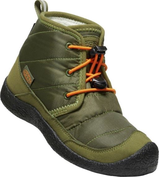 Detská členková obuv Keen Howser II Chukka WP YOUTH capulet olive/russet orange