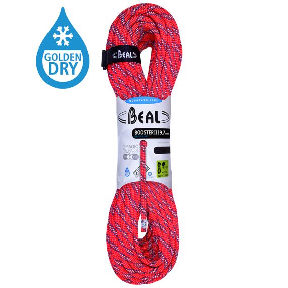 Lano Beal Booster III 9,7 mm zlaté suché oranžové 50 m