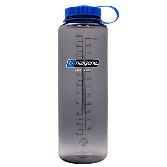 Fľaša Nalgene Wide Mouth Gray Sustain 1500 ml