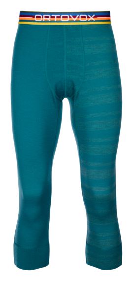 Pánske funkčné šortky ORTOVOX 185 Rock'n'Wool Short Pacific green