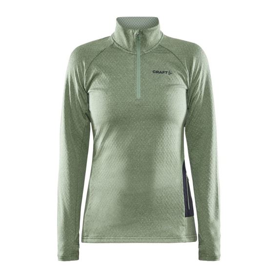 Dámske funkčné polo tričko Craft Core Trim Thermal light green