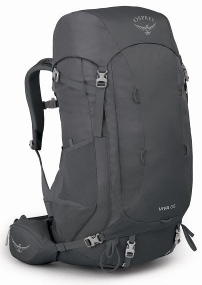 Turistický batoh Osprey Viva 65L Tunnel vision grey