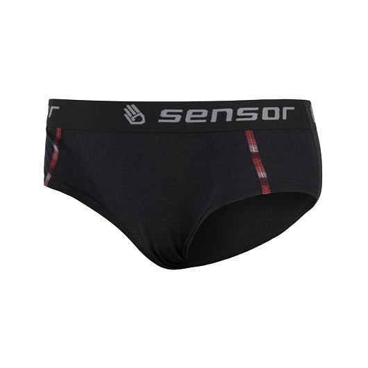 Sensor Merino Air dámske nohavičky čierne