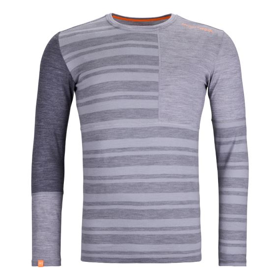 Pánske funkčné tričko Ortovox 185 Rock'n'Wool Short Sleeve Grey blend