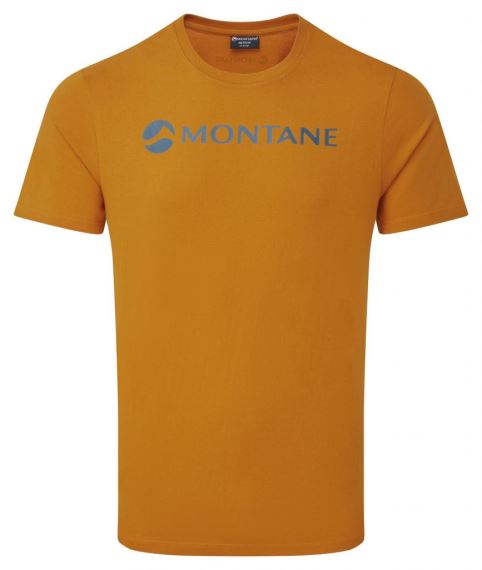 Pánske bavlnené tričko Montane Montane Mono Logo T-Shirt Inca gold