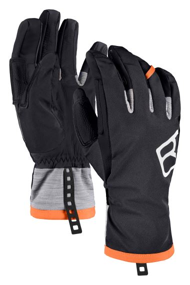 Pánske rukavice ORTOVOX Tour Glove Black raven