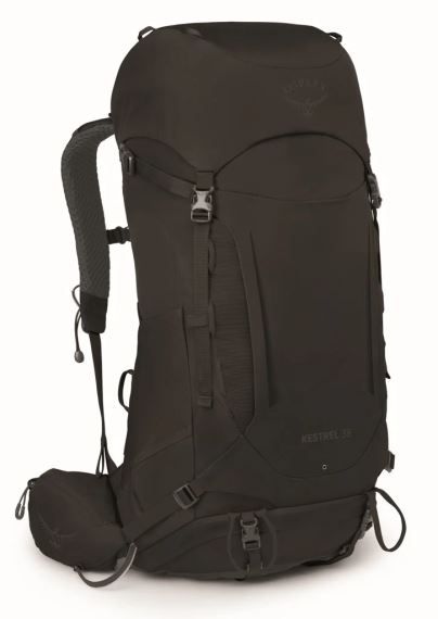 Osprey Kestrel 38L Black Turistický batoh