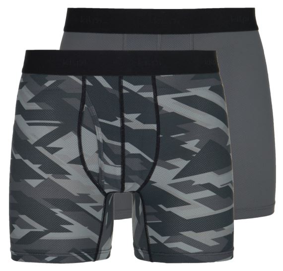 Pánske technické boxerky Kilpi 2 pack Nett-U Dark grey