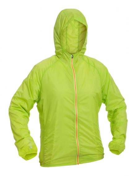 Dámska vetrovka s kapucňou Warmpeace Fortex Lady lime