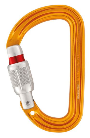 Karabína PETZL Sm´D skrutkovacia oranžová