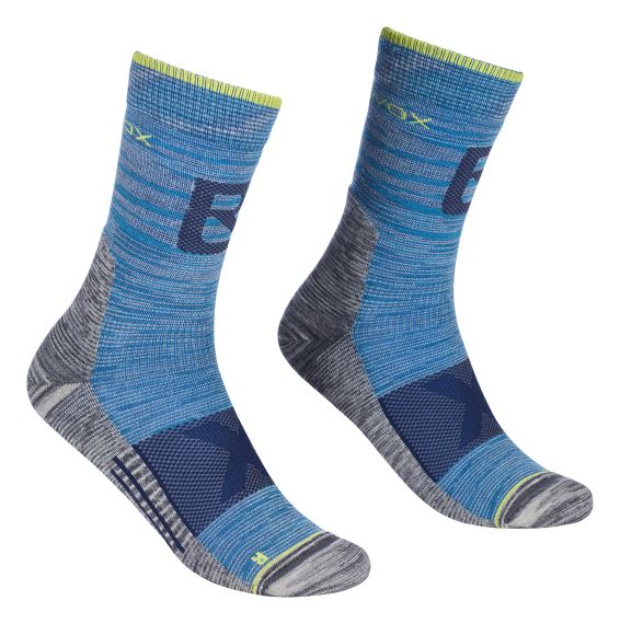 Pánske ponožky ORTOVOX Alpinist Pro Compression Mid Safety blue