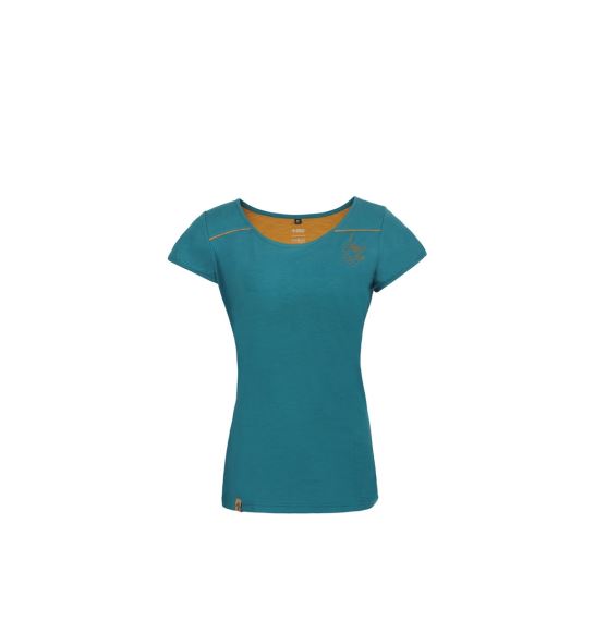 Priame Alpine Yoga Free Lady T-Shirt smaragdová