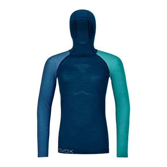 Dámske funkčné tričko Ortovox W's 120 Competition Light Hoody Petrol Blue