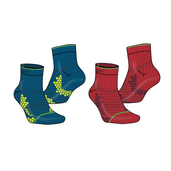 Inov-8 Trailfly Sock Mid blue/red