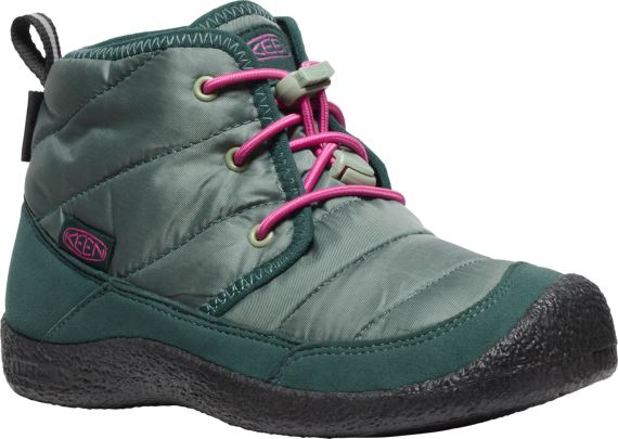 Detské zimné topánky Keen Howser II Chukka WP dark forest/fuchsia purple