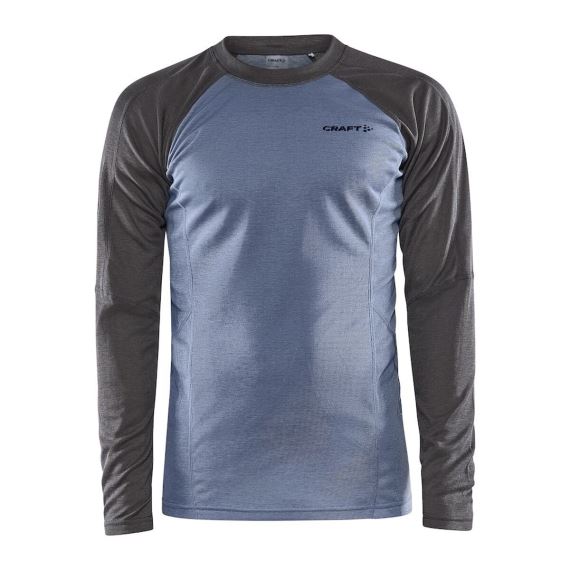 Pánske funkčné tričko Craft Core Warm Baselayer LS Grey