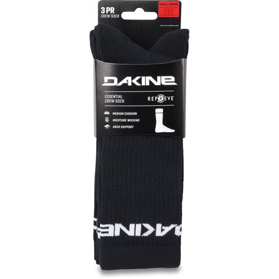 3 páry Dakine Essential Sock-3Pk Black