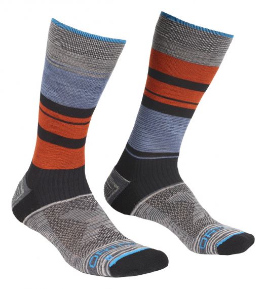 Pánske funkčné termo ponožky Ortovox All Mountain Mid Socks multicolour