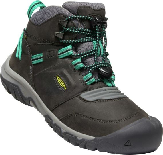 Detská treková obuv KEEN Ridge Flex MID WP Youth magnet/greenlake