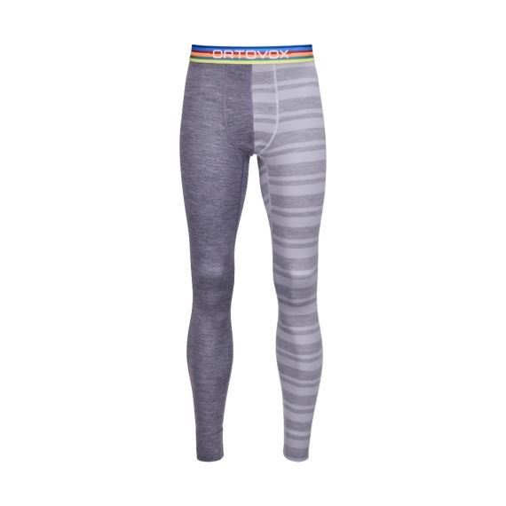 Pánske funkčné dlhé nohavice Ortovox 185 Rock'n'Wool Long Pants Grey blend